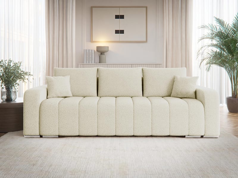 Zulueta 3-seters sovesofa - beige - Møbler - Sofaer - Sovesofaer - 3 seters sovesofa
