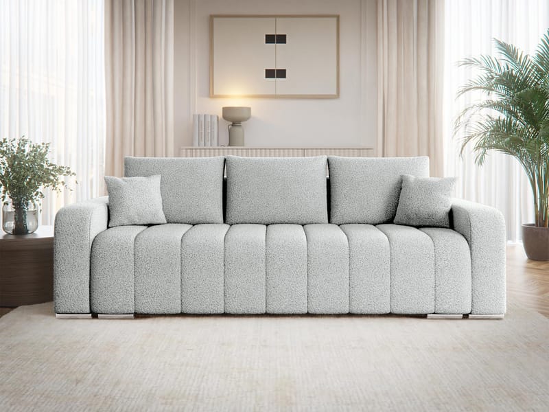 Zulueta 3-seters sovesofa - grå - Møbler - Sofaer - Sovesofaer - 3 seters sovesofa