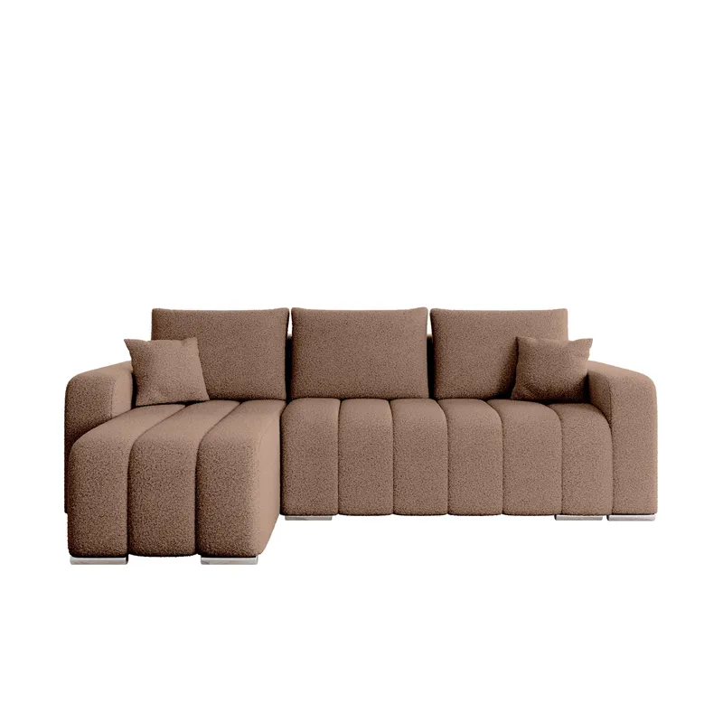 Zulueta 3-seters sovesofa med divan, Lambi 04 (brun)