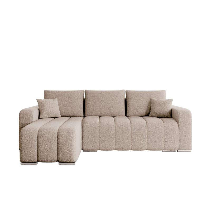 Zulueta 3-seters sovesofa med divan - Lambi 06 (beige) - Møbler - Sofaer - Sovesofaer - Hjørnesovesofa