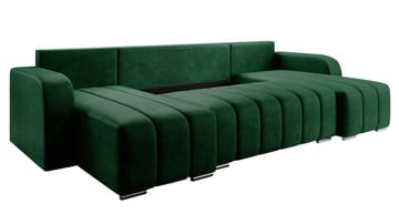Zulueta 4-seters sovesofa med dobbel divan - beige - Møbler - Sofaer - Sovesofaer - Hjørnesovesofa