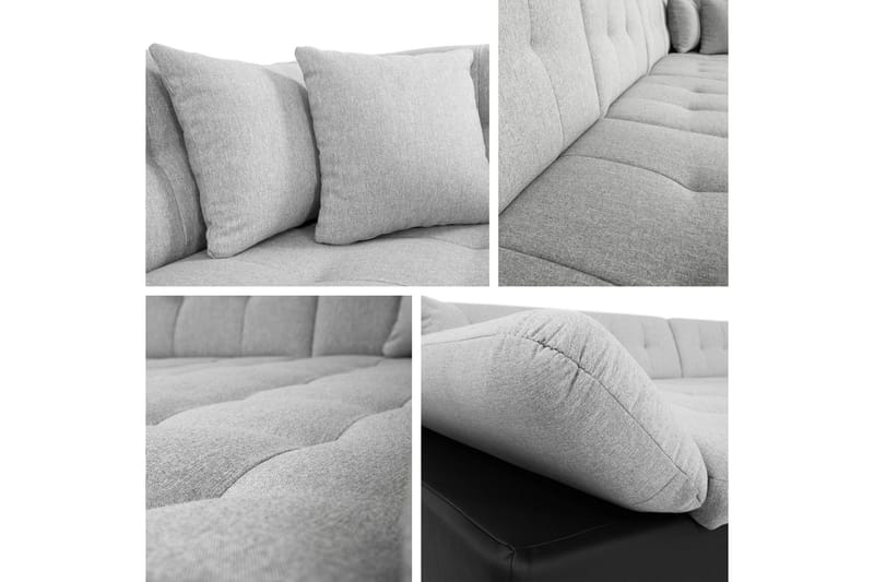 Zumar Sovesofa med Sjeselong og Dobbel Sjeselong 4-seter i Chenille - Grønn - Møbler - Sofaer - Sovesofaer - Sovesofa divan