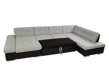 Zumar Sovesofa med sjeselong og sjeselong 5-seter - Brun - Møbler - Sofaer - Sovesofaer - Sovesofa divan