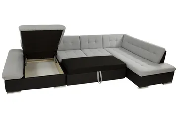 Zumar U-sovesofa 345x205x77 cm - Møbler - Sofaer - Sovesofaer - Sovesofa divan