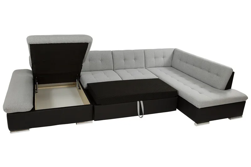 Zumar U-sovesofa 345x205x77 cm - Møbler - Sofaer - Sovesofaer - Sovesofa divan