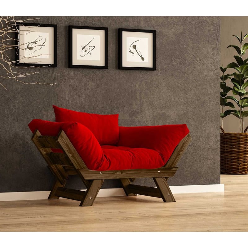 Zylar 2-seters Sovesofa - Rød - Møbler - Sofaer - Sovesofaer - 2 seters sovesofa