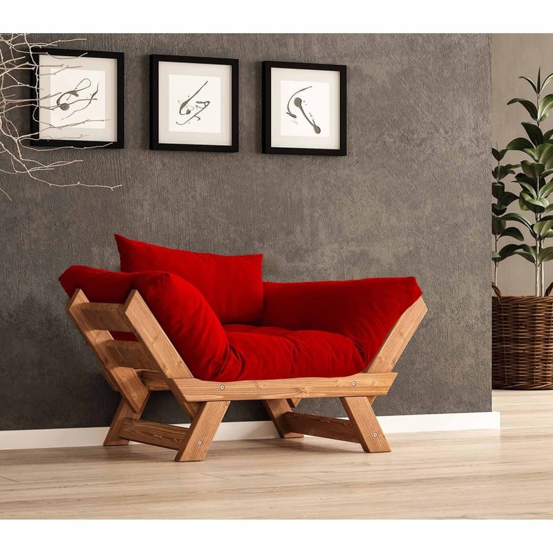 Zylar 2-seters Sovesofa, Rød