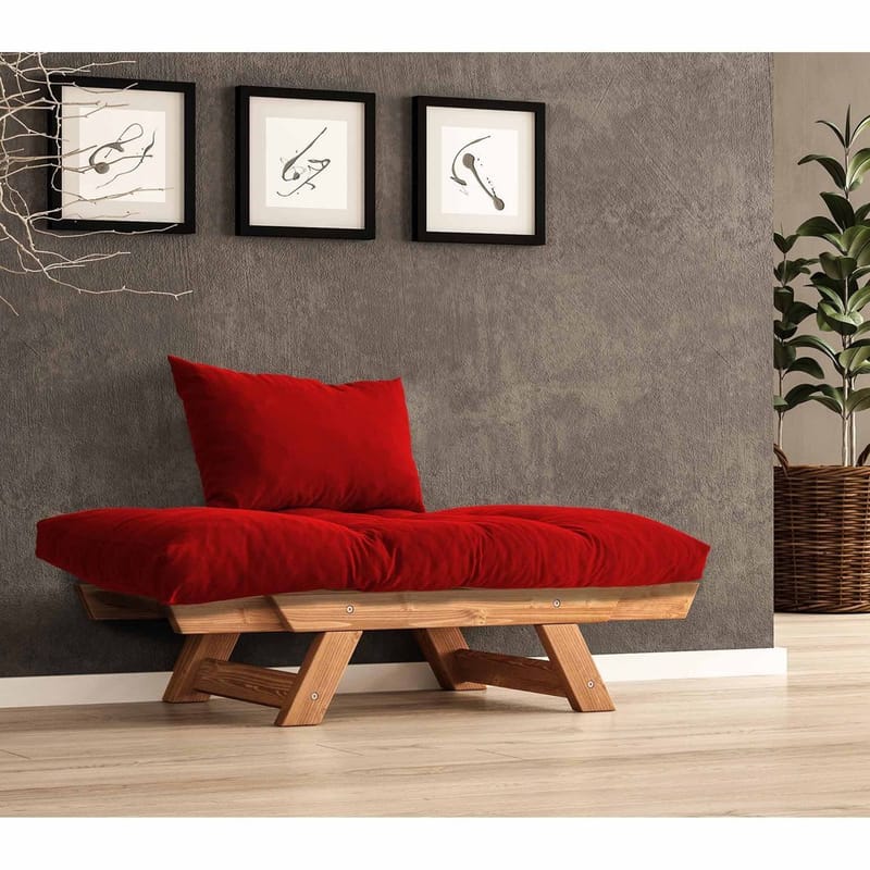 Zylar 2-seters Sovesofa - Rød - Møbler - Sofaer - Sovesofaer - 2 seters sovesofa