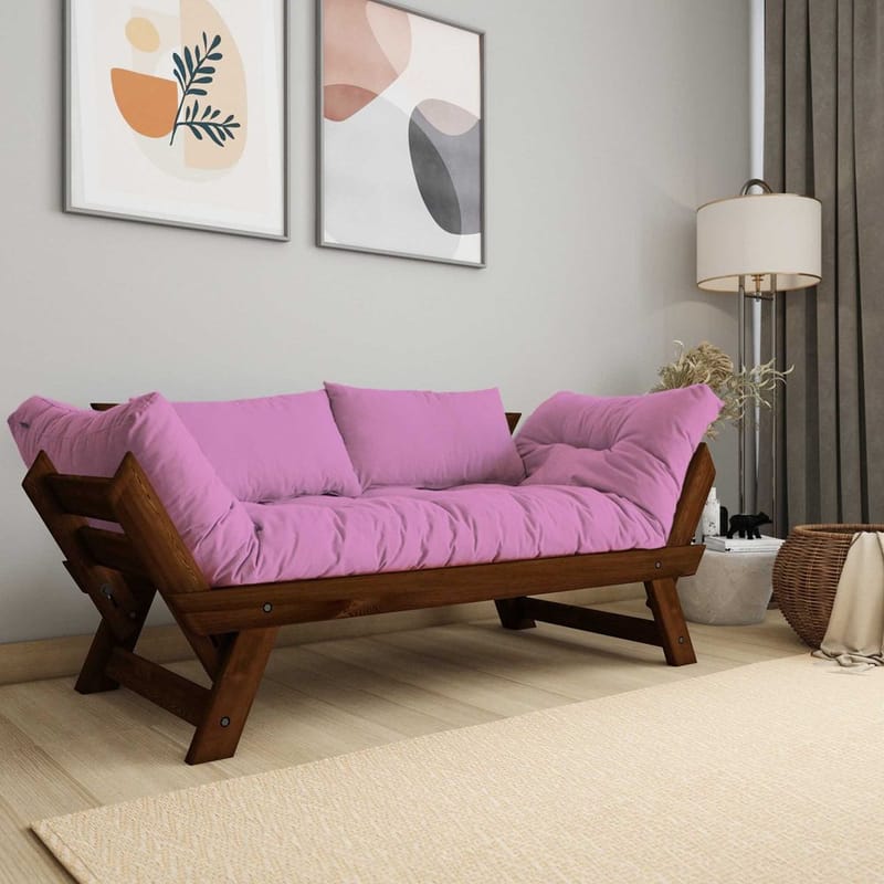Zylar 2-seters Sovesofa - Rosa - Møbler - Sofaer - Sovesofaer - 2 seters sovesofa