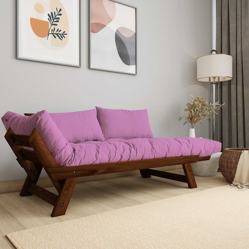 Zylar 2-seters Sovesofa - Rosa - Møbler - Sofaer - Sovesofaer - 2 seters sovesofa