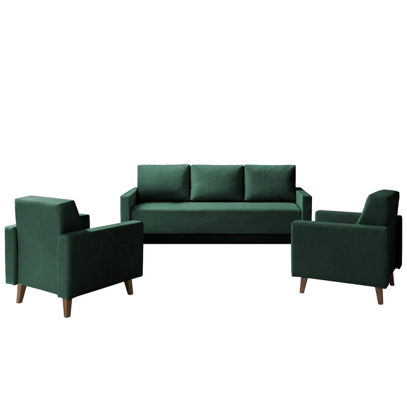 sovesofagruppe OVIEDO Verita 75 - grønn - Møbler - Sofaer - Sofagrupper