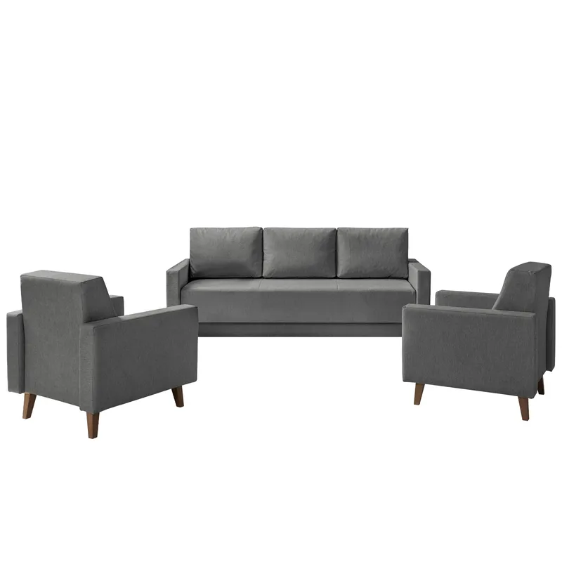 sovesofagruppe OVIEDO Verita 88 - grå - Møbler - Sofaer - Sofagrupper