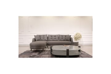 Sufian 3-seters sofa med Divan - Antrasitt - Møbler - Sofaer - Sofaer med sjeselong - 3 seters sofa med divan