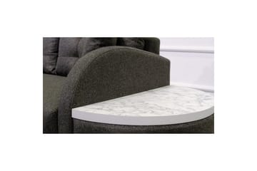 Sufian 3-seters sofa med Divan - Antrasitt - Møbler - Sofaer - Sofaer med sjeselong - 3 seters sofa med divan