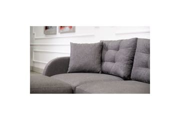 Sufian 3-seters sofa med Divan - Antrasitt - Møbler - Sofaer - Sofaer med sjeselong - 3 seters sofa med divan