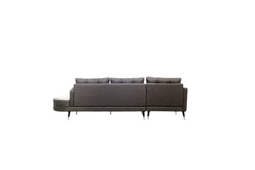 Sufian 3-seters sofa med Divan - Antrasitt - Møbler - Sofaer - Sofaer med sjeselong - 3 seters sofa med divan