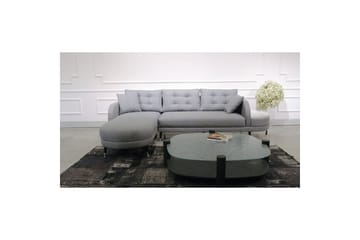 Sufian 3-seters sofa med Divan - Mørkegrå - Møbler - Sofaer - Sofaer med sjeselong - 3 seters sofa med divan