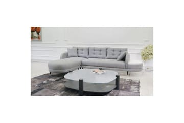 Sufian 3-seters sofa med Divan - Mørkegrå - Møbler - Sofaer - Sofaer med sjeselong - 3 seters sofa med divan