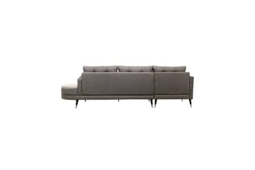 Sufian 3-seters sofa med Divan - Mørkegrå - Møbler - Sofaer - Sofaer med sjeselong - 3 seters sofa med divan
