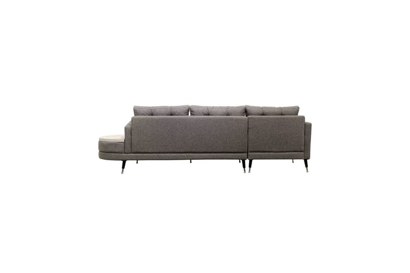 Sufian 3-seters sofa med Divan - Mørkegrå - Møbler - Sofaer - Sofaer med sjeselong - 3 seters sofa med divan