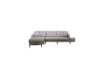 Sufian 3-seters sofa med Divan - Mørkegrå - Møbler - Sofaer - Sofaer med sjeselong - 3 seters sofa med divan