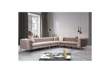 Sufian hjørnesofa 5-seter - Beige - Møbler - Sofaer - Hjørnesofaer