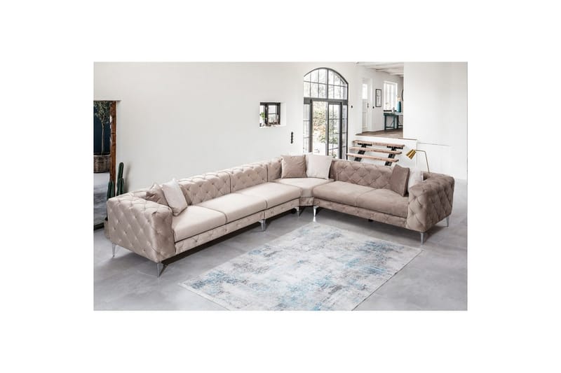 Sufian hjørnesofa 5-seter - Beige - Møbler - Sofaer - Hjørnesofaer