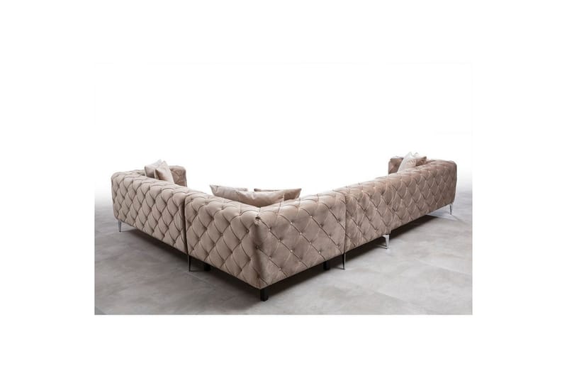 Sufian hjørnesofa 5-seter - Beige - Møbler - Sofaer - Hjørnesofaer
