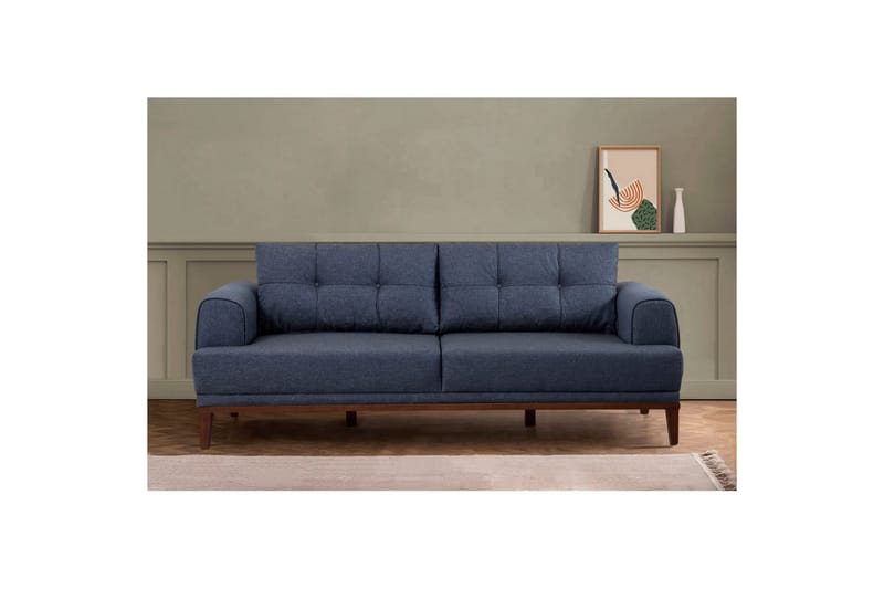 Sufian sofagruppe 2-seter - Brun/Mørkeblå - Møbler - Sofaer - Sofagrupper