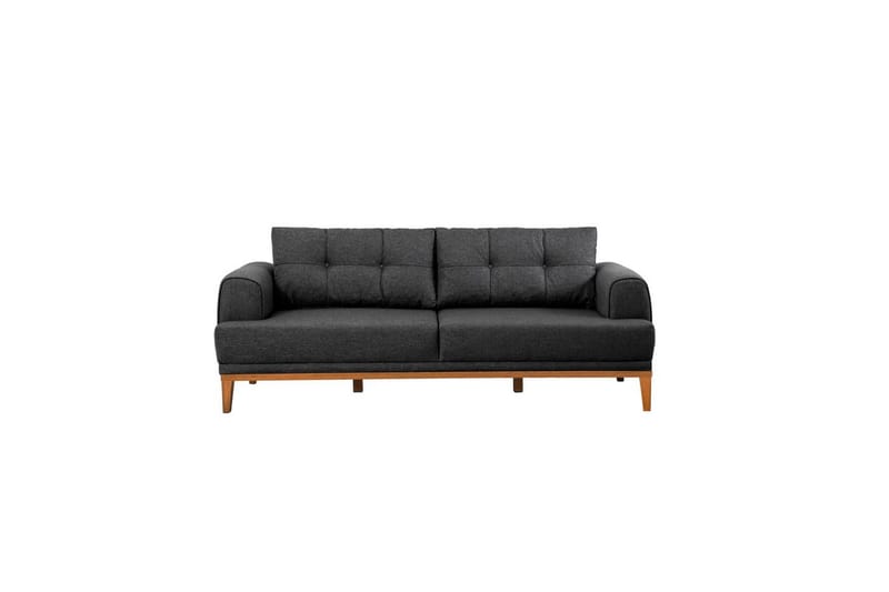 Sufian sofagruppe 2-seter - Mellomfarget tre/Antrasitt - Møbler - Sofaer - Sofagrupper