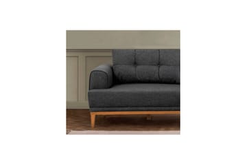 Sufian sofagruppe 2-seter - Mellomfarget tre/Antrasitt - Møbler - Sofaer - Sofagrupper