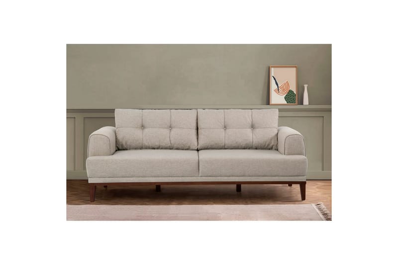 Sufian Sofasett 3-seter - Brun/Cremehvit - Møbler - Sofaer - Sofagrupper
