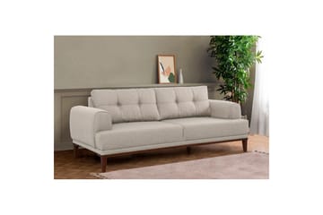 Sufian Sofasett 3-seter - Brun/Cremehvit - Møbler - Sofaer - Sofagrupper