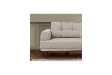 Sufian Sofasett 3-seter - Brun/Cremehvit - Møbler - Sofaer - Sofagrupper
