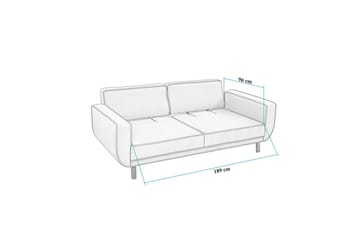 Sufian Sofasett 3-seter - Brun/Grå - Møbler - Sofaer - Sofagrupper