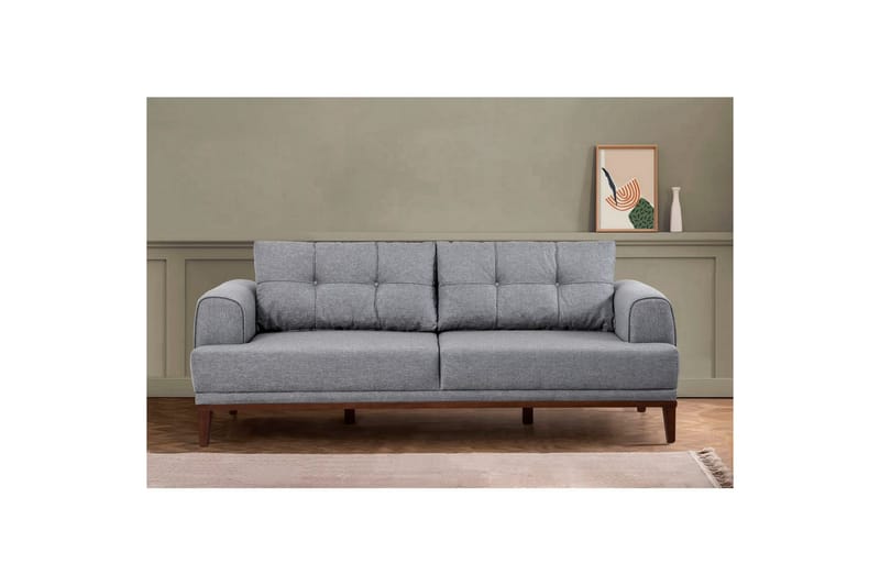 Sufian Sofasett 3-seter - Brun/Kullgrå - Møbler - Sofaer - Sofagrupper