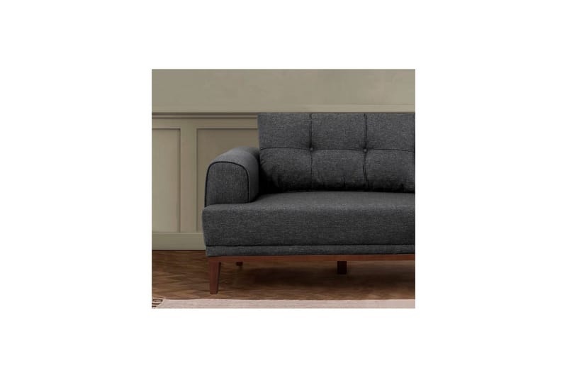 Sufian Sofasett 3-seter - Mellomfarget tre/Antrasitt - Møbler - Sofaer - Sofagrupper