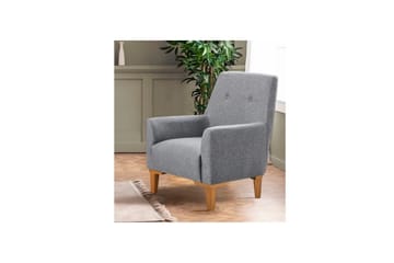 Sufian Sofasett 3-seter - Mellomfarget tre/Grå - Møbler - Sofaer - Sofagrupper