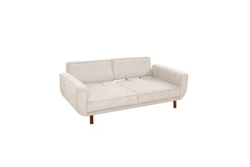Sufian Sofasett 3-seter - Rødfarget tre/Cremehvit - Møbler - Sofaer - Sofagrupper
