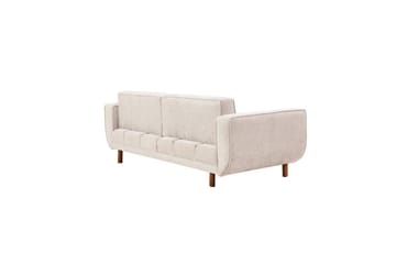 Sufian Sofasett 3-seter - Rødfarget tre/Cremehvit - Møbler - Sofaer - Sofagrupper