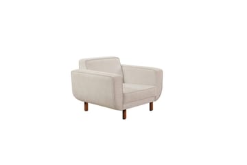 Sufian Sofasett 3-seter - Rødfarget tre/Cremehvit - Møbler - Sofaer - Sofagrupper