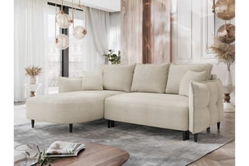 Sycylia Sofa med Divan 3-seter - Beige - Møbler - Sofaer - Sofaer med sjeselong - 3 seters sofa med divan
