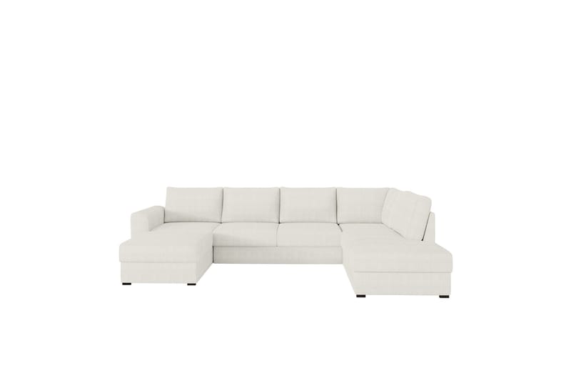 Taberk Sofa med Sjeselong og Divan 4-seter, Hvit