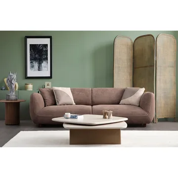 Talrosen 4-seter Buet Sofa 260 cm i Stoff - Brun - Møbler - Sofaer - 4 seter sofa