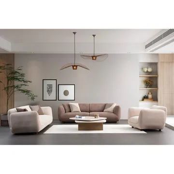 Talrosen 4-seter Buet Sofa 260 cm i Stoff - Brun - Møbler - Sofaer - 4 seter sofa