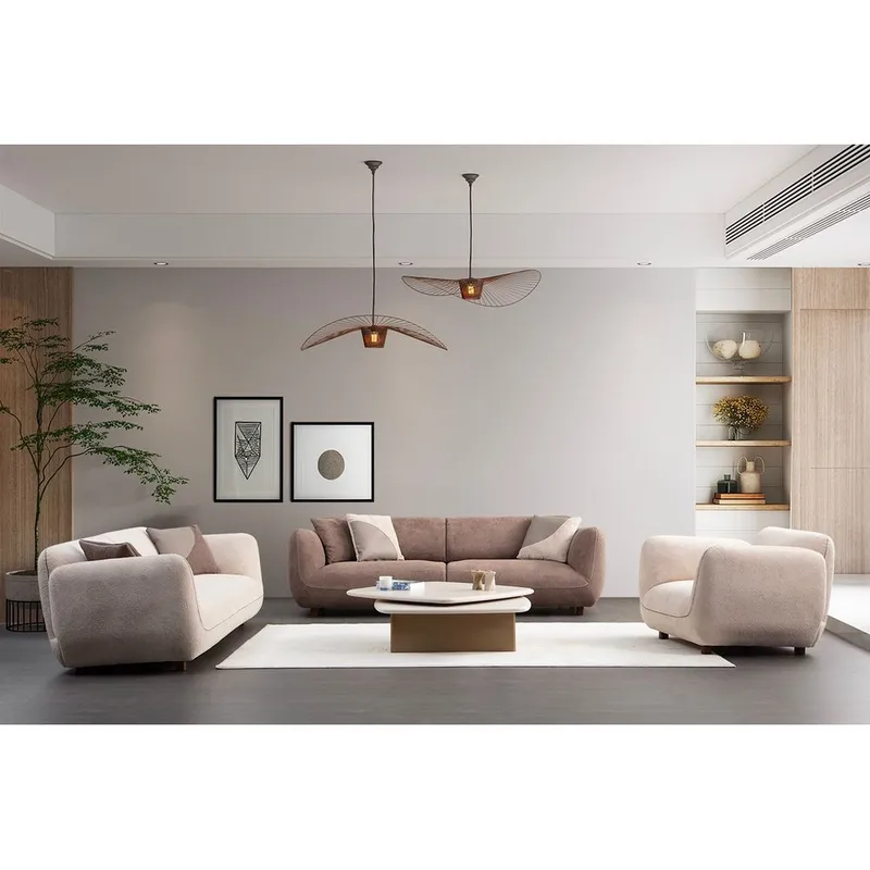 Talrosen 4-seter Buet Sofa 260 cm i Stoff - Brun - Møbler - Sofaer - 4 seter sofa