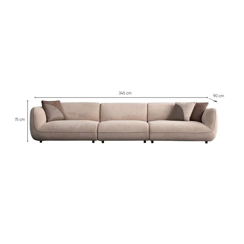 Talrosen 4-seters sofa - Kremhvit - Møbler - Sofaer - 4 seter sofa