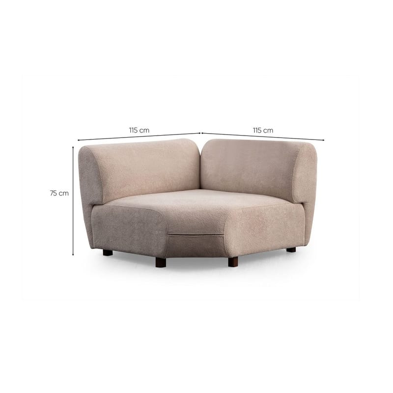 Talrosen 5-seters Hjørnesofa - Kremhvit - Møbler - Sofaer - Hjørnesofaer