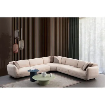 Talrosen 7-seters Hjørnesofa - Kremhvit - Møbler - Sofaer - Hjørnesofaer