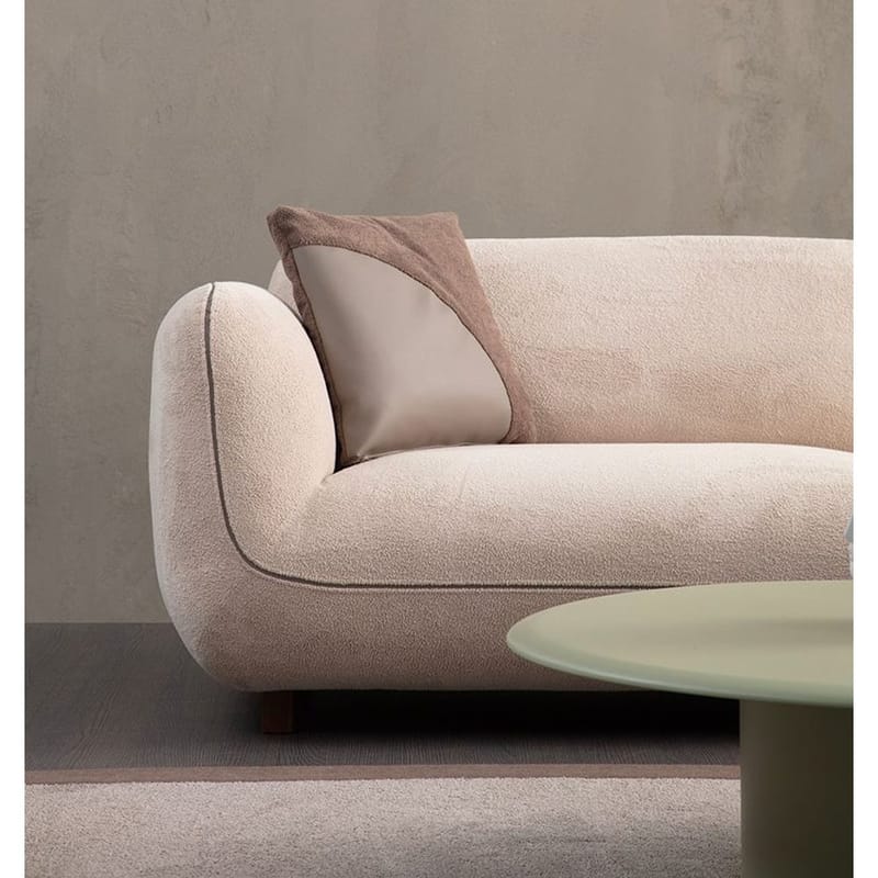 Talrosen Rund Modulsofa i Bouclé - Beige - Møbler - Sofaer - 4 seter sofa